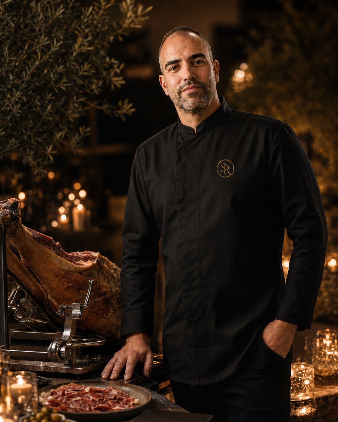 Samuel, maestro cortador de jamón ibérico